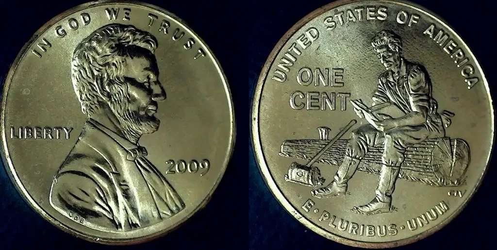obverse and reverse of the 2009-P Formative Years in Indiana