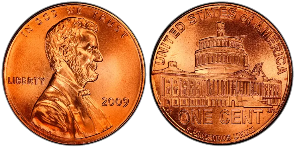 obverse and reverse of the 2009-P Presidency in Washington, D.C.