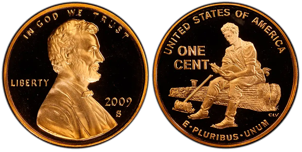 obverse and reverse of the 2009-S Proof Formative Years in Indiana